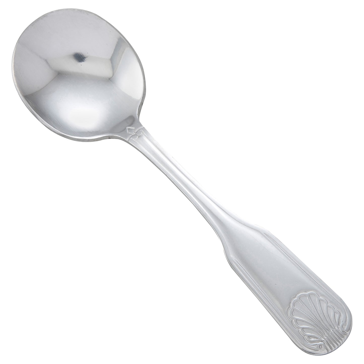 Winco 0006-04 Toulouse Bouillon Spoon, 18/0 Extra Heavyweight