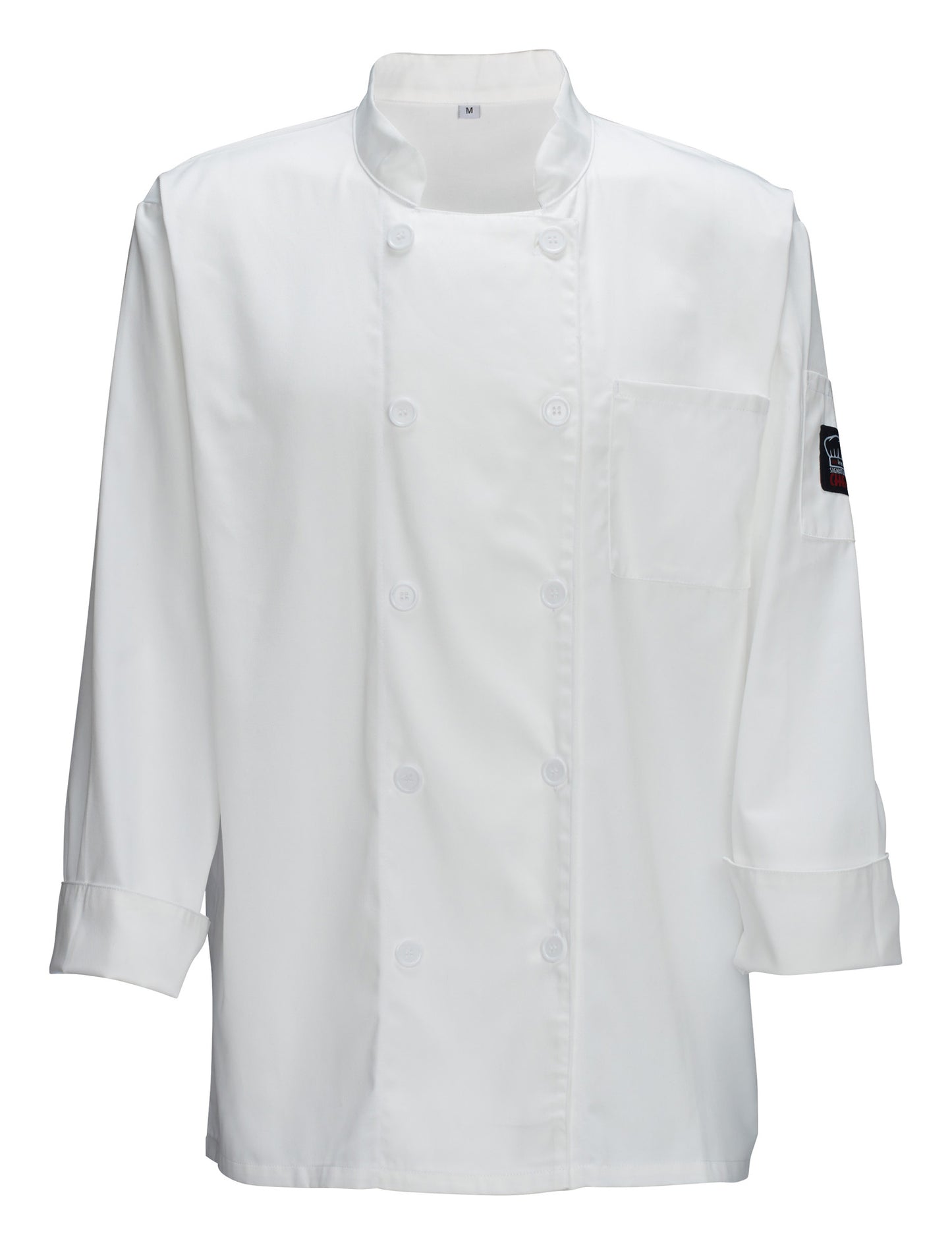 Winco UNF-5WXL Extra Large White Relaxed Chef's Jacket