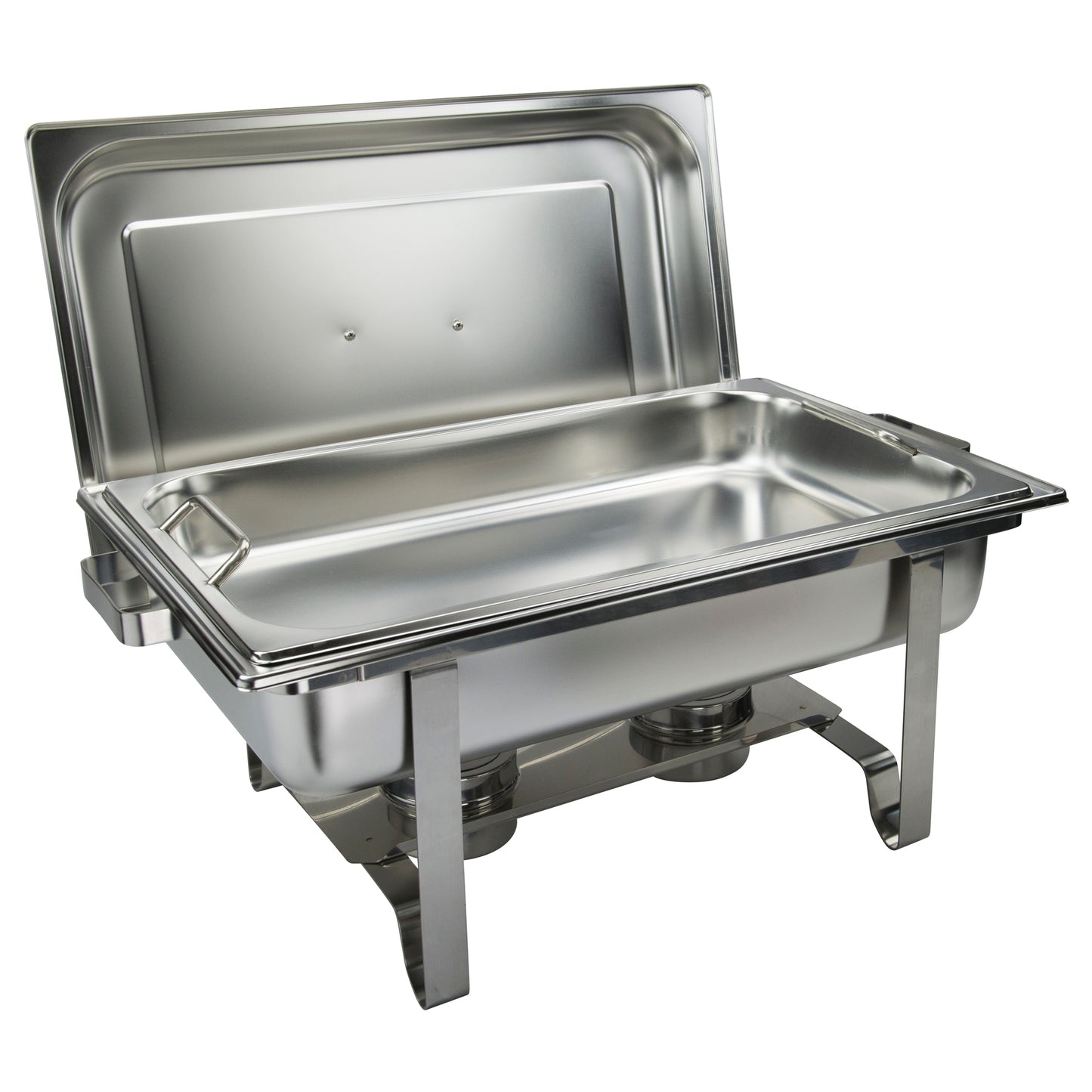 Winco C-2080B Stainless Steel Get-A-Grip 8qt Full-size Chafer