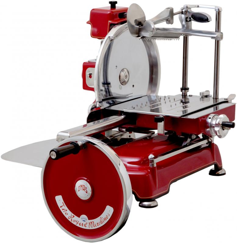 Omcan 44007 Historic Volano Manual Slicer with 12.5" blade size