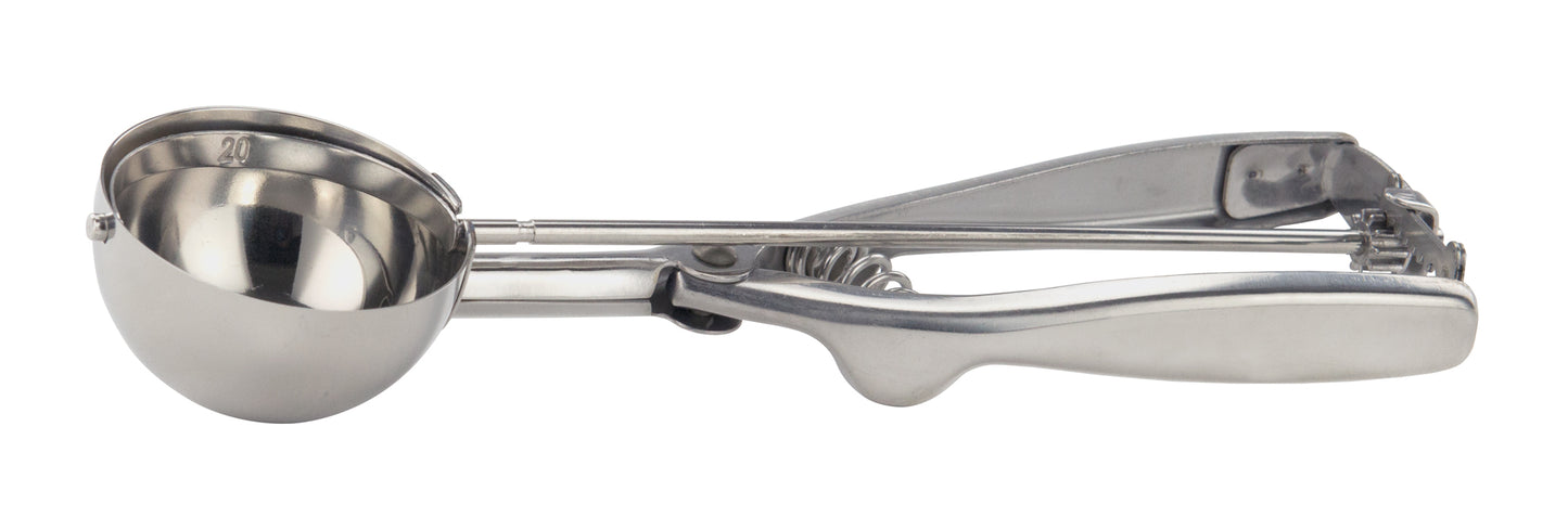 Winco ISS-20 2-1/2 oz. Stainless Steel Disher/Portioner