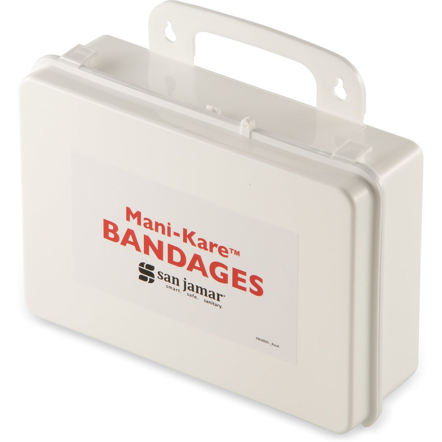 Carlisle MK0909 White Polypropylene Mani-Kare Bandages Combo Pack w/ Storage Container