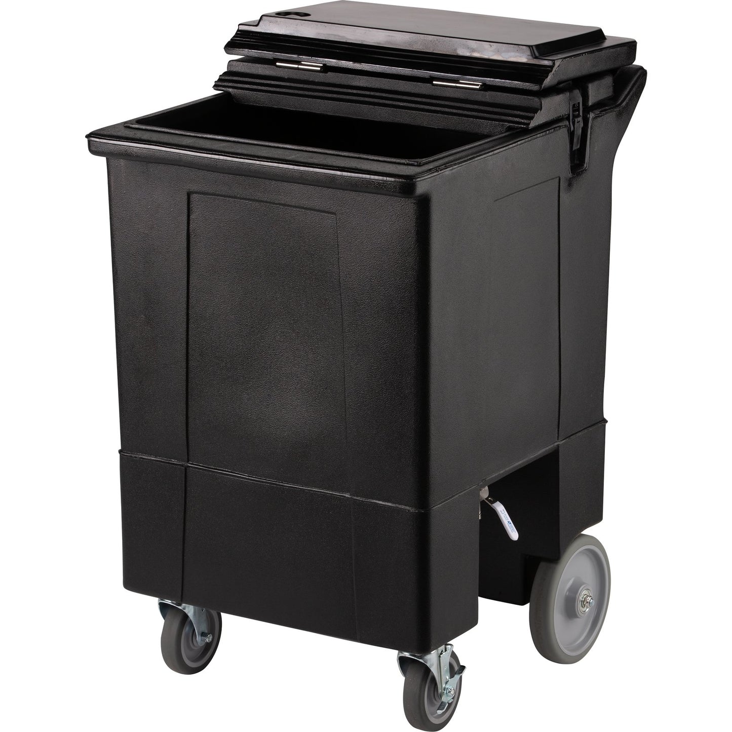 Carlisle IC2250T03 125 lb Black Cateraide Tall Ice Caddy (2 Swivel Casters)