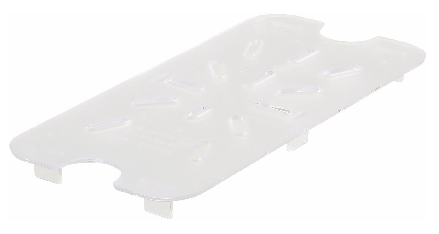 Winco SP79DS 1/9 Size Polycarbonate Drain Shelf