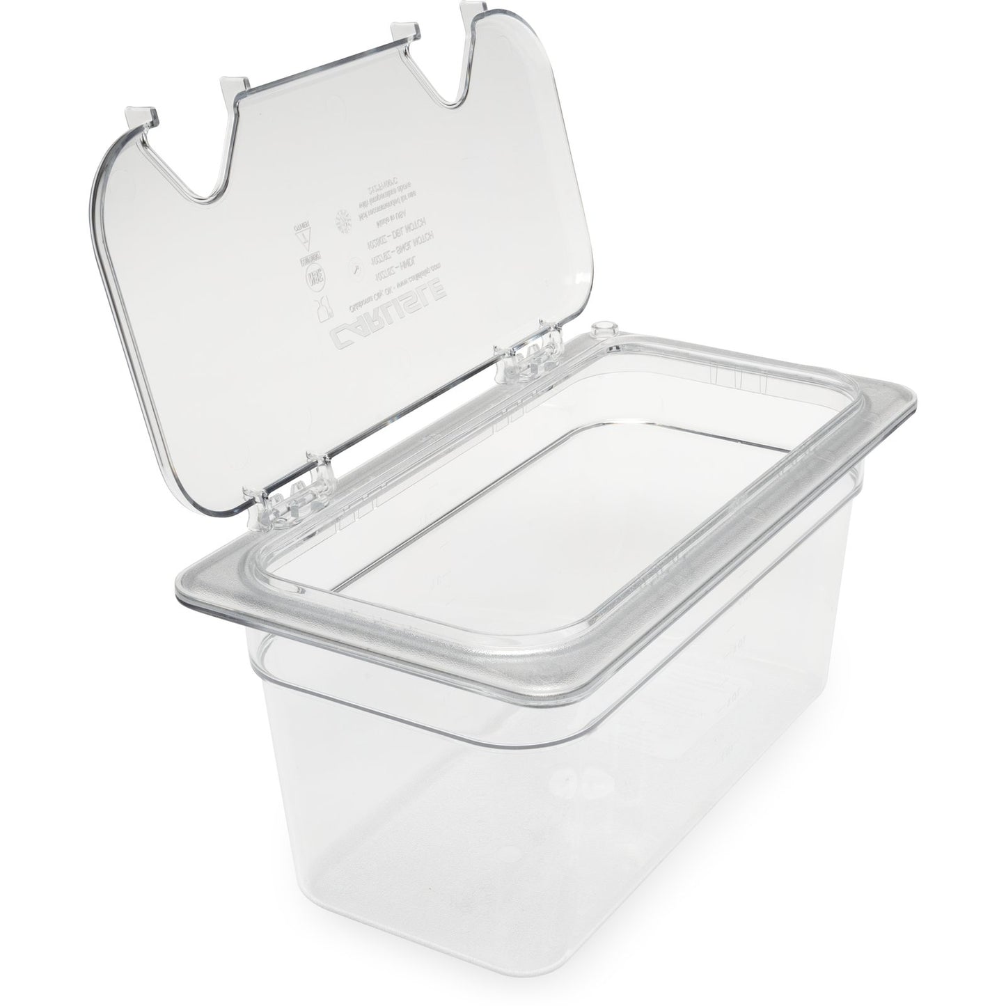 Carlisle 3066207 Clear Polycarbonate StorPlus Food Pan, 6" Deep