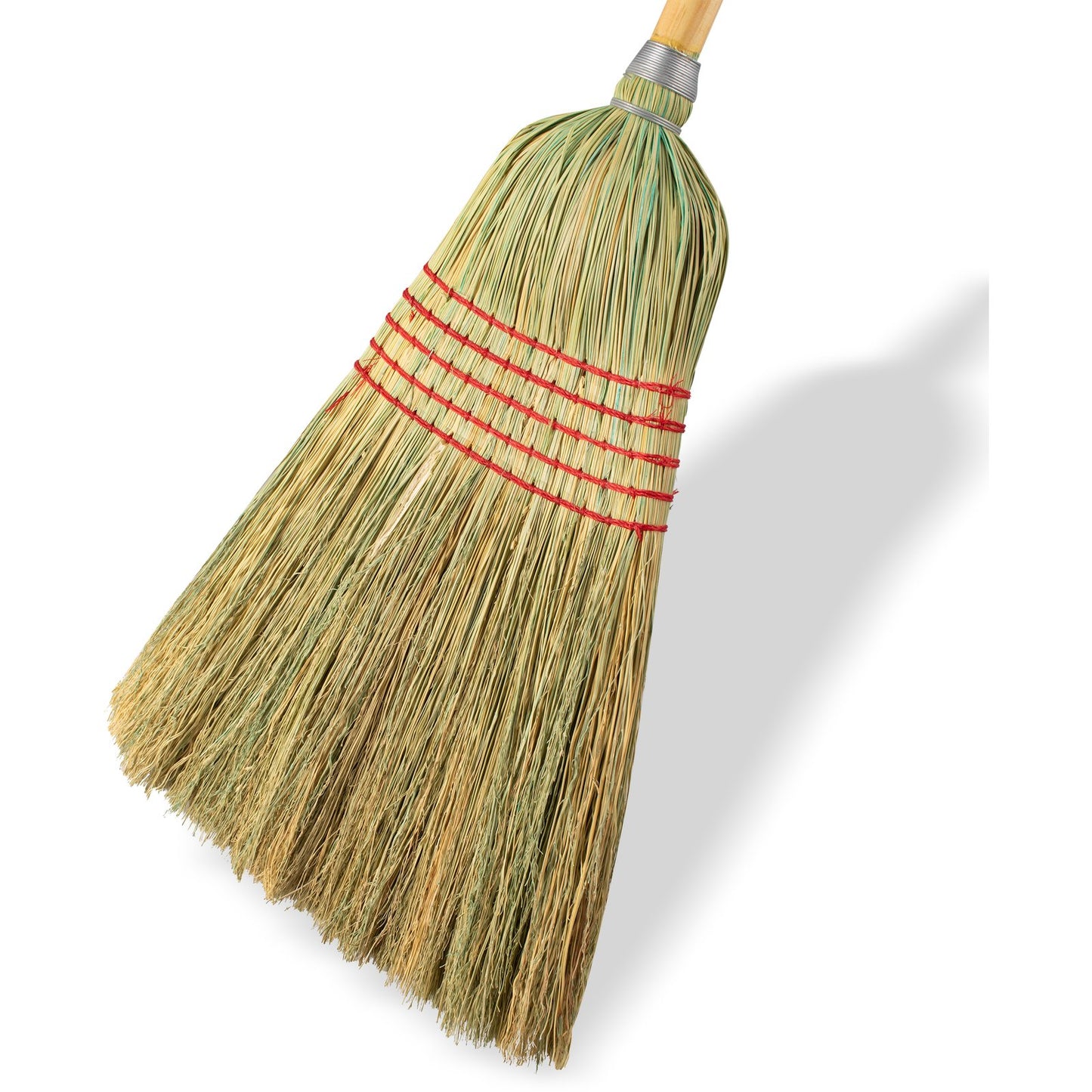 Carlisle 4063400 56" Tan 5-Stitch Janitor (#26) Corn Broom