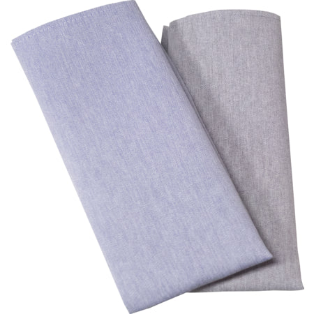 Carlisle 54242020NH002 20x20 Hem Blue Napkin Chambray Solid