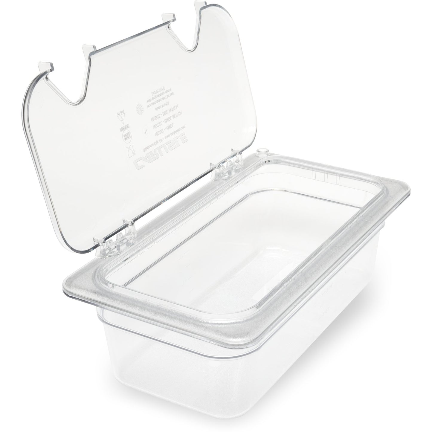Carlisle 3066107 1/3 Size Clear Polycarbonate StorPlus Food Pan, 4" Deep