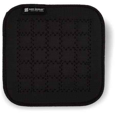 San Jamar UHP77BK 7"x7" Black Neoprene Ultigrip Hot Pad