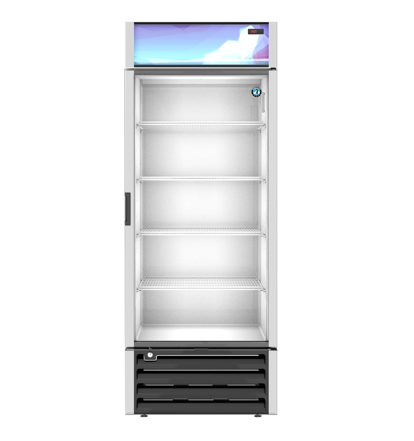 Hoshizaki RM-26-HC One Section Glass Door Merchandiser Refrigerator