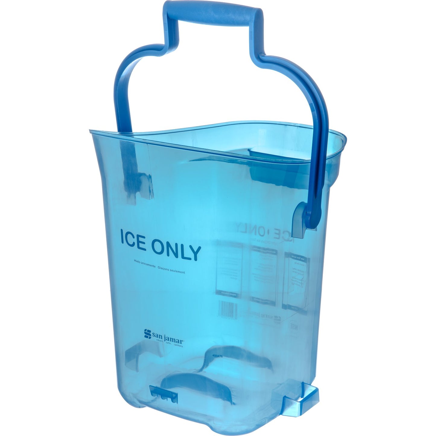 San Jamar SILD6000 6 Galloon Blue Light Duty Ice Tote