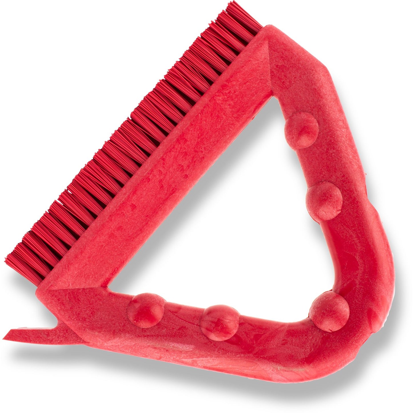 Carlisle 41323EC05 9" Red Spart Color Coded Tile and Grout Brush