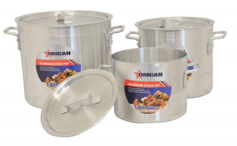 Omcan 43368 16 Qt Aluminum Stock Pot