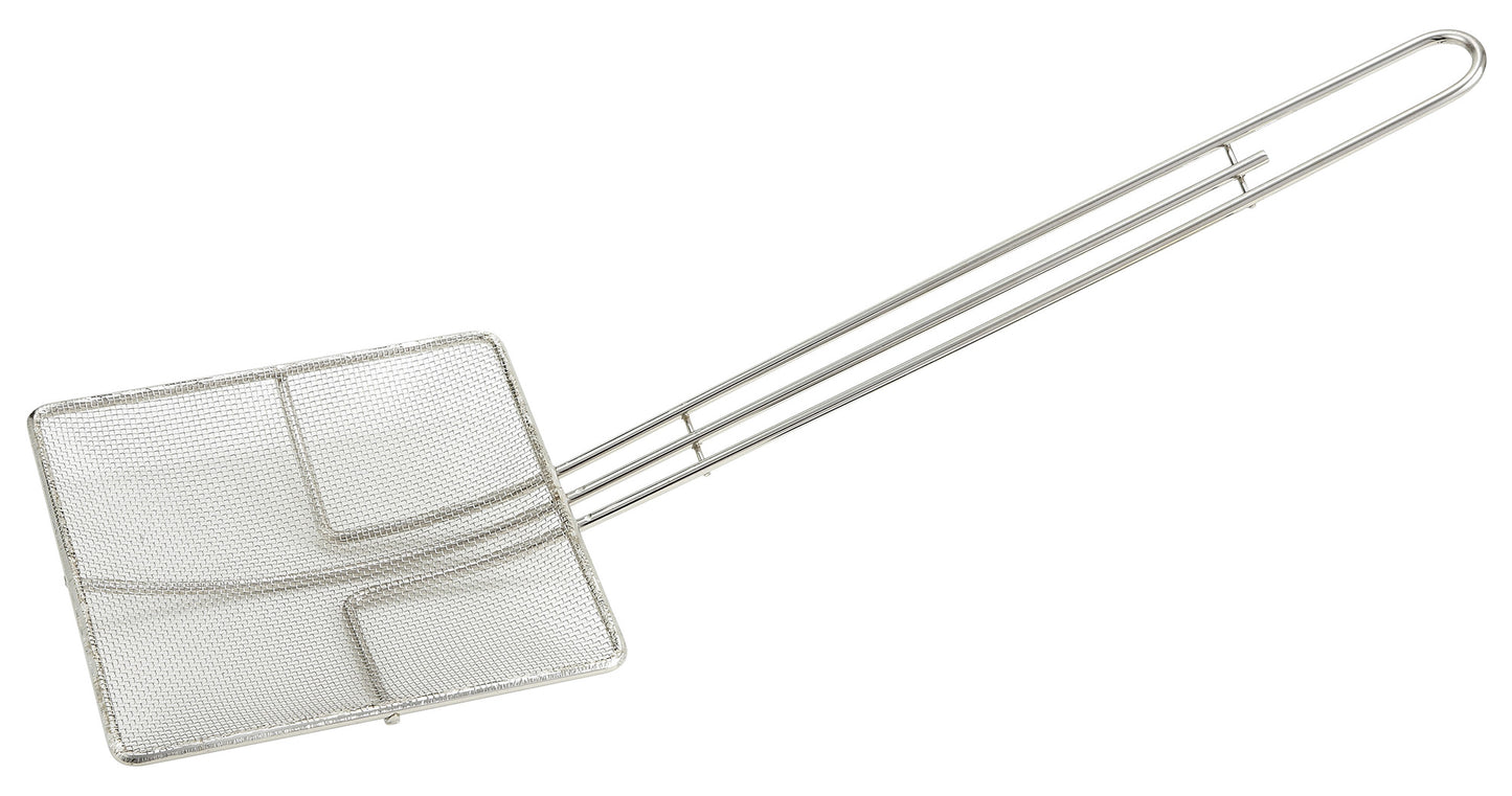 Winco SCF-6S 6-3/4" Nickel-Plated Mesh Skimmer