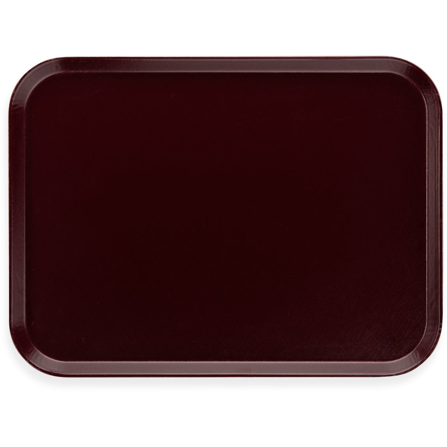Dinex DX1089M61 15" x 20" Burgundy Flat Glasteel Tray