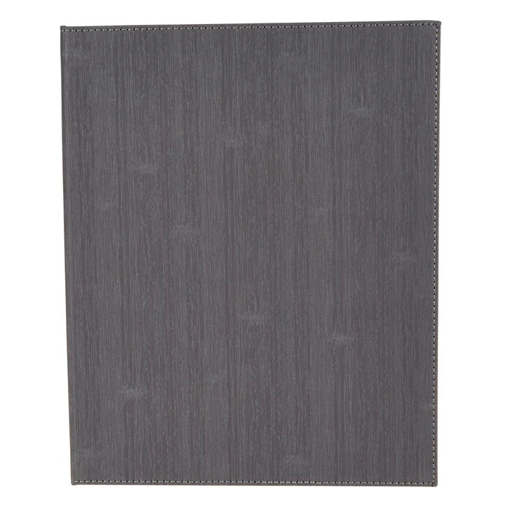 Winco LMD-814GY Gray Two-Views Menu Cover For 8-1/2 X 14" Inserts