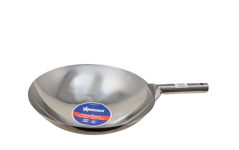 Omcan 47542 16" Stainless Steel Mandarin Wok, Welded Joint