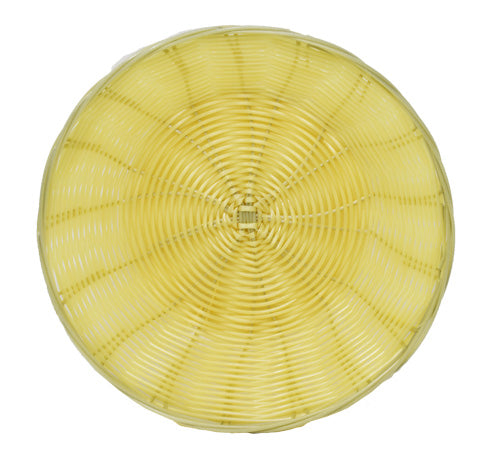 Omcan 47195 9" x 2.75" Natural Round Woven Basket