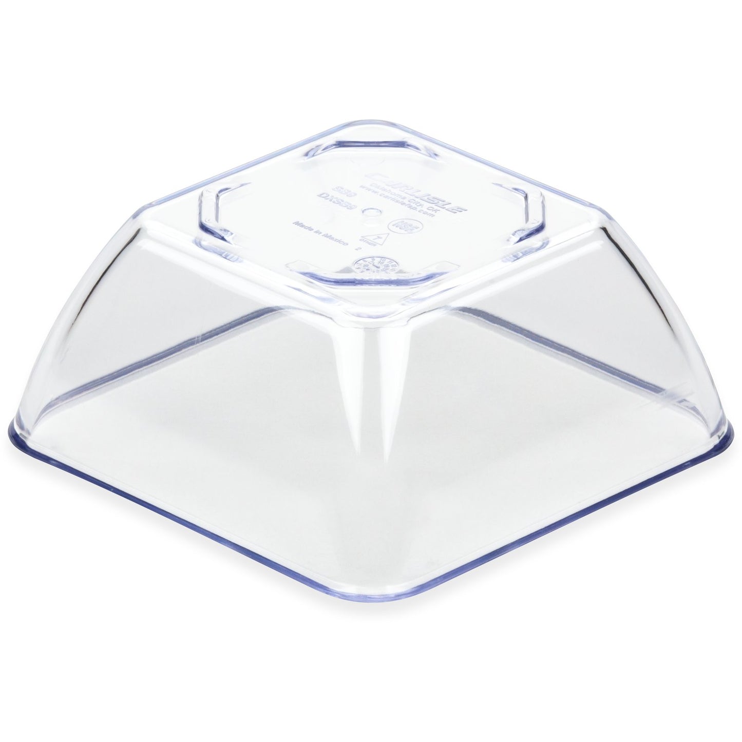Dinex DXSB907 9 oz Clear Square SAN Bowl (48/cs)