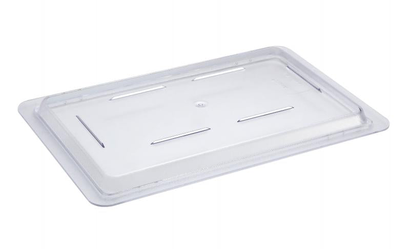 Omcan 85123 Clear Rectangular Polycarbonate Cover for 12" x 18" Food Storage Container