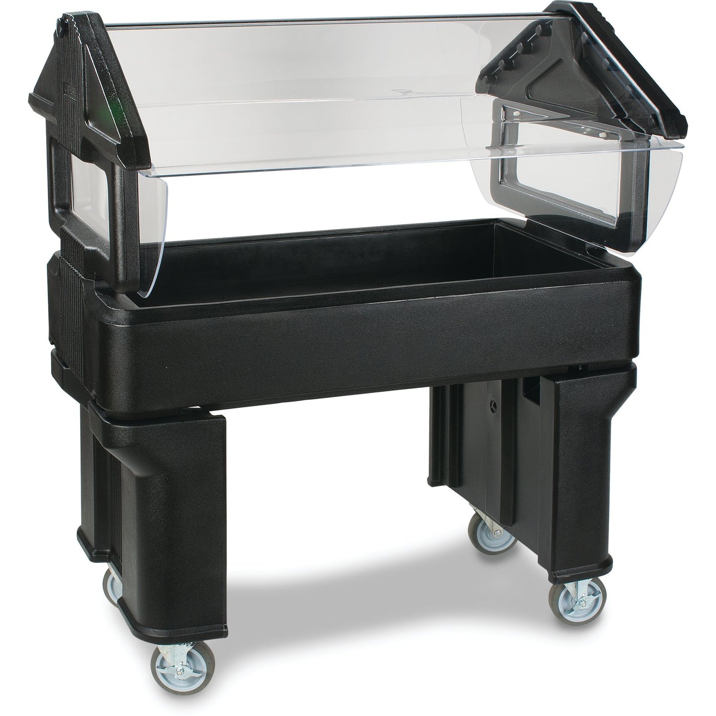 Carlisle 660503 4' x 2' x 4.2' Black Six Star Portable with Legs Only