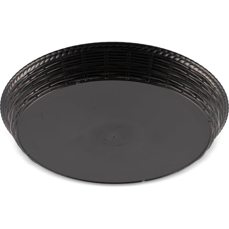 Carlisle 652603 12" Black Round Polypropylene WeaveWear Basket