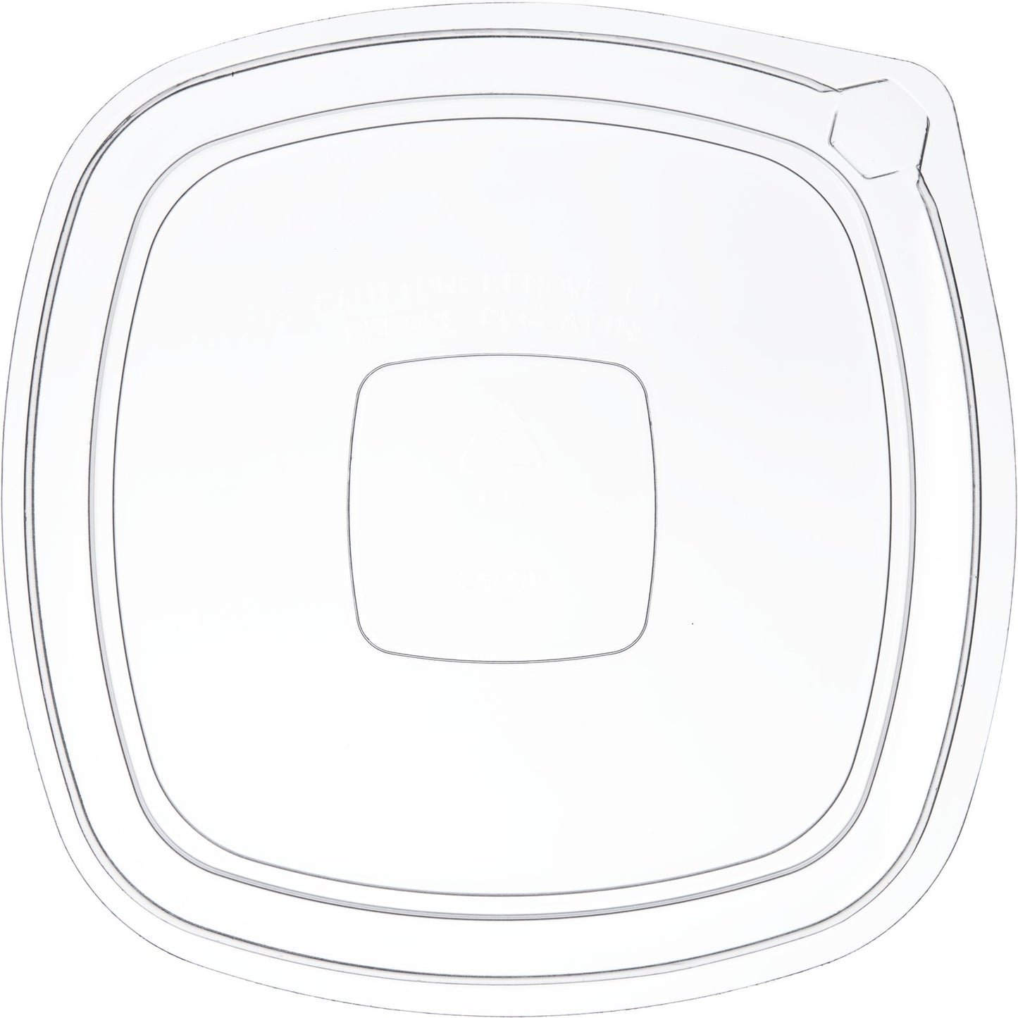 Proex DXL500PCLR Clear Flat Lid for Square Side Dish (500/cs)