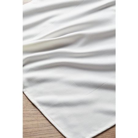 Snap Drape 54432222NH010 22" x 22" White Spun Polyester Microfiber Milan Birdseye Napkin