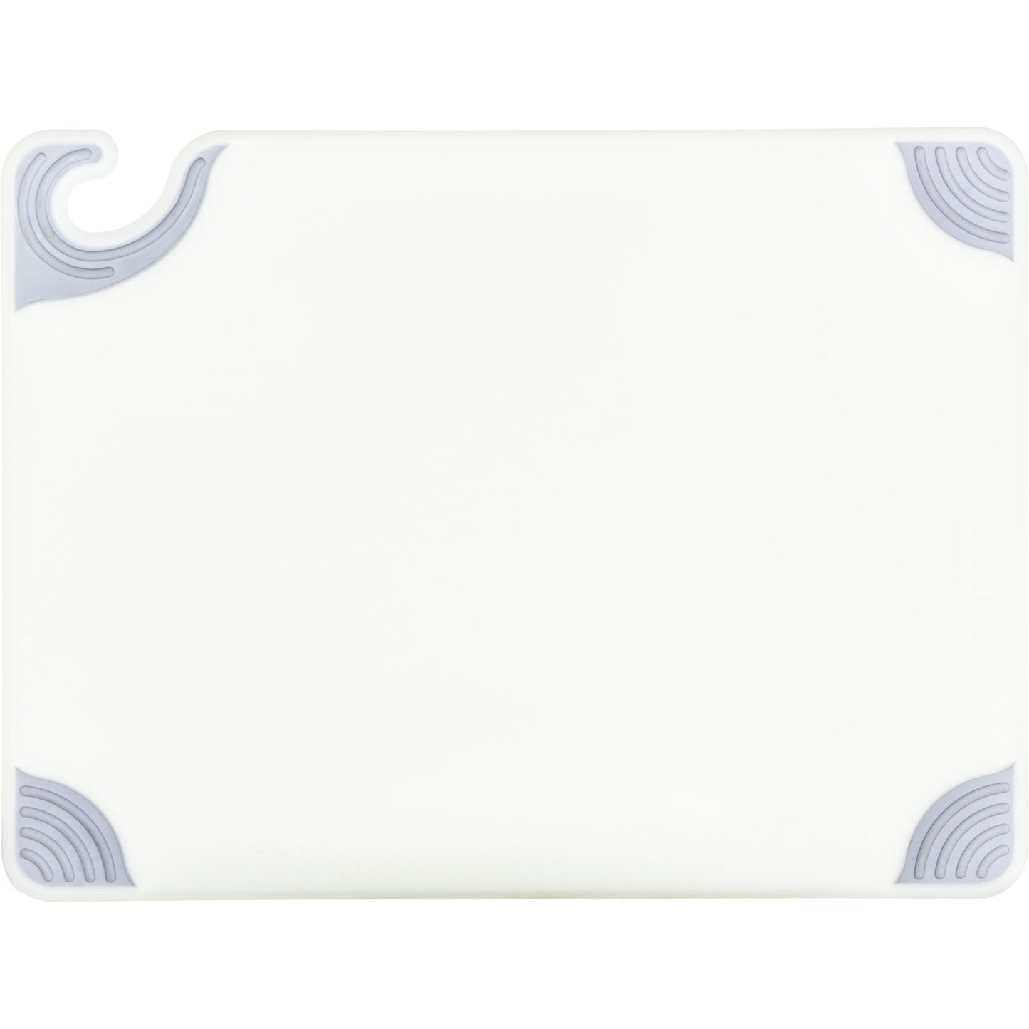 San Jamar CBG152012WH 15" x 20" x 0.5" White Saf-T-Grip Cutting Board
