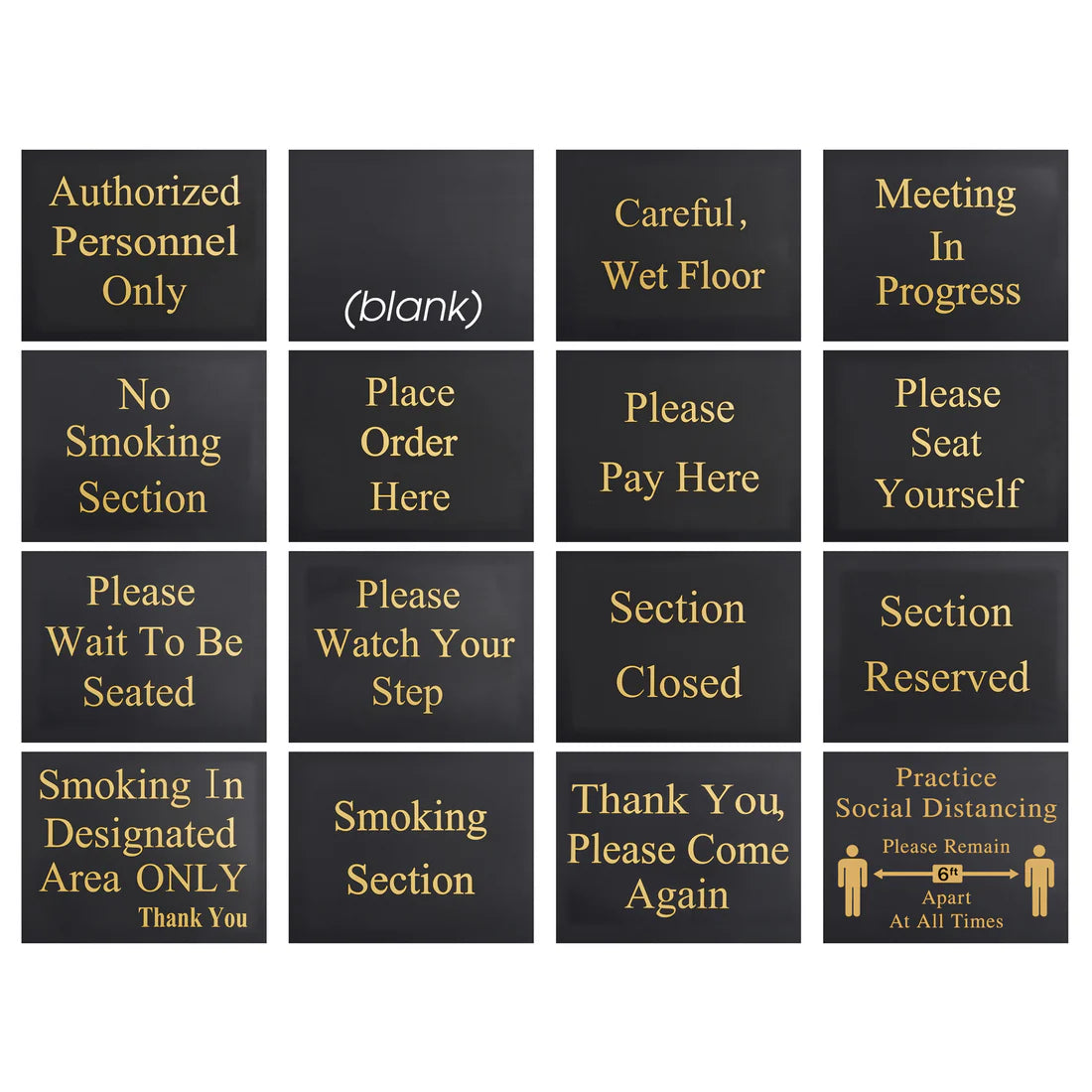 Winco HTS-60K 60" Hostess Sign w/ 15 Message Variations