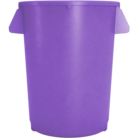 Sparta 84103289 32 Gallon Purple Round Polyethylene Bronco Waste Bin Trash Container