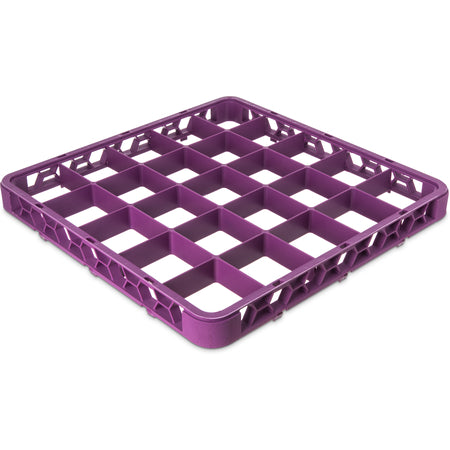 Carlisle RE25C89 Lavender 25-Compartment Polypropylene OptiClean Divided Glass Rack Extender 1.78"