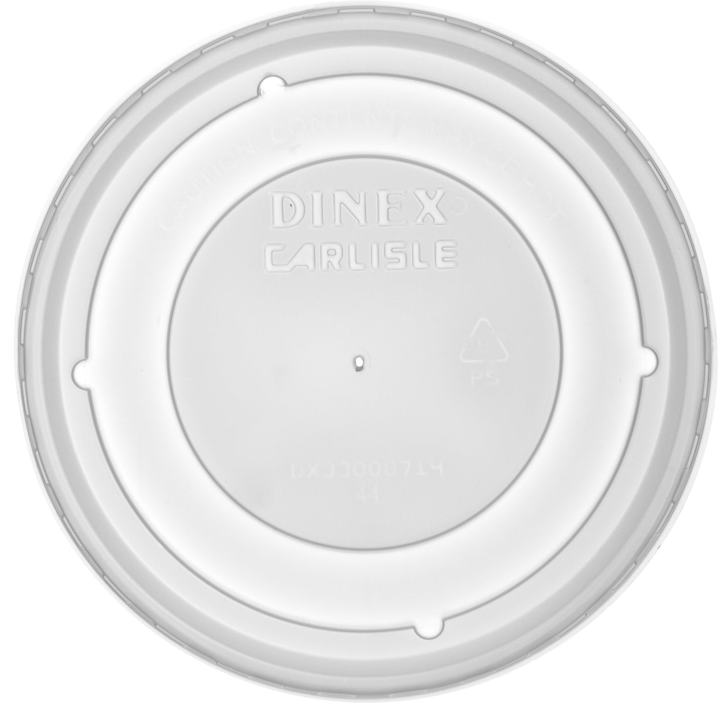 Dinex DX33008714 4.375" Translucent Turnbury Bowl Lid (1000/cs)