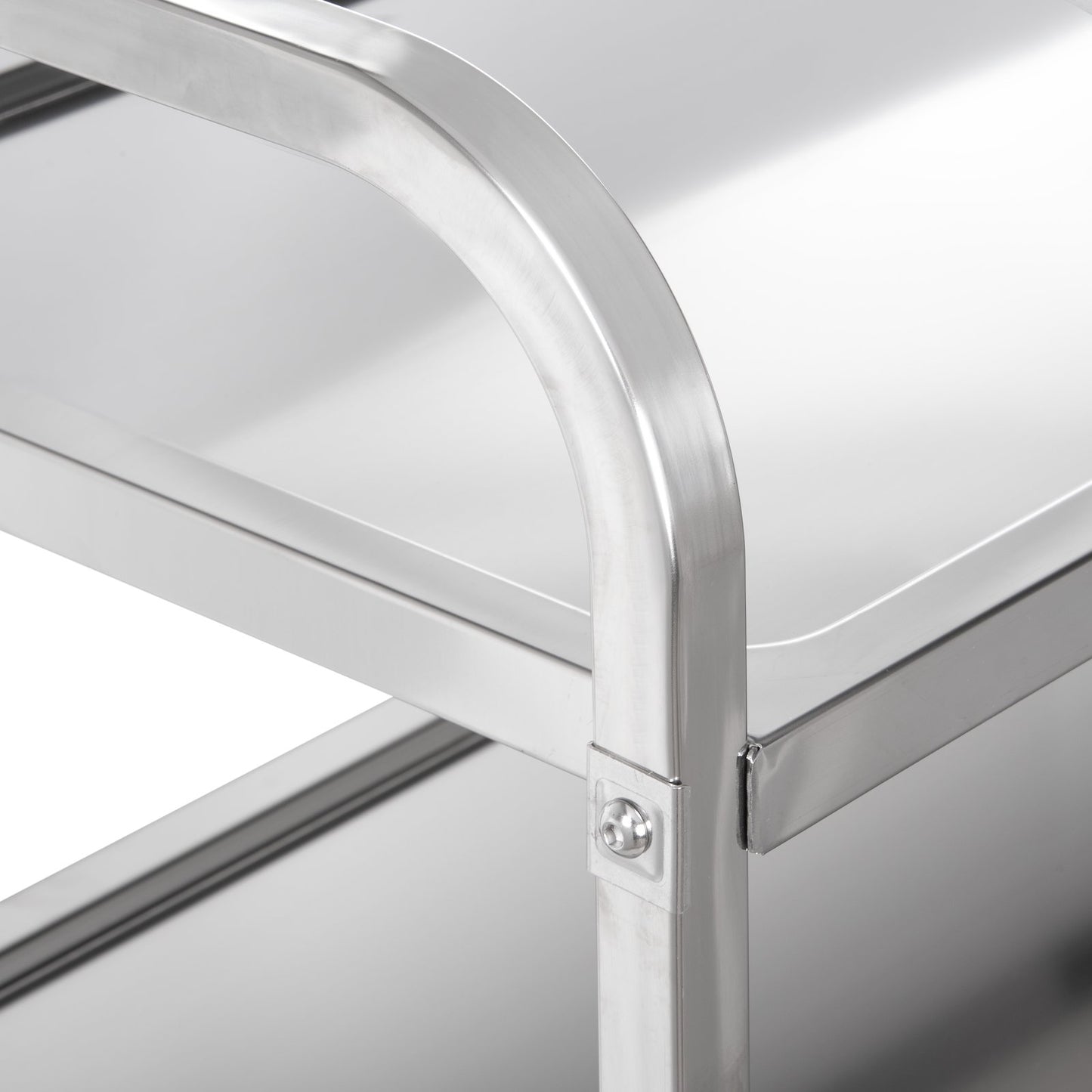 Carlisle UC4031733 33.4" x 15.6" 3 Shelf Stainless Steel Utility Cart