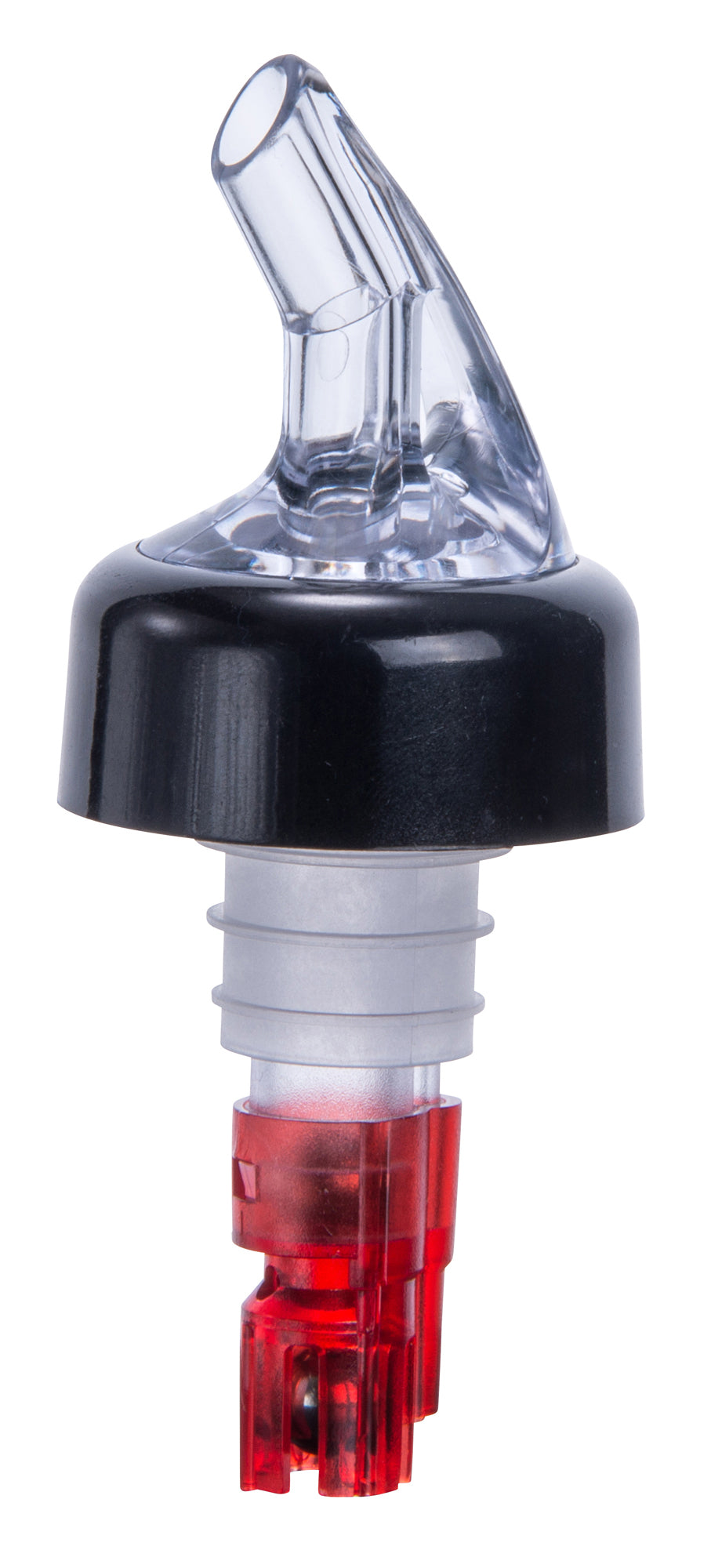 Winco PPA-100 1 oz. Red Tail Measured Pourer