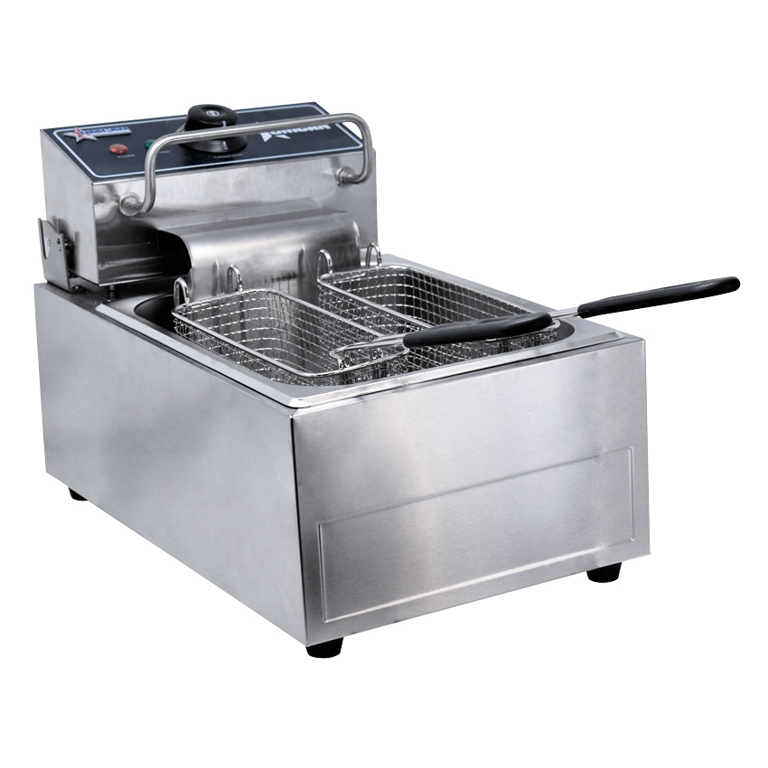 Omcan 34867 6 Qt (7 Liters) Electric Single Countertop Fryer