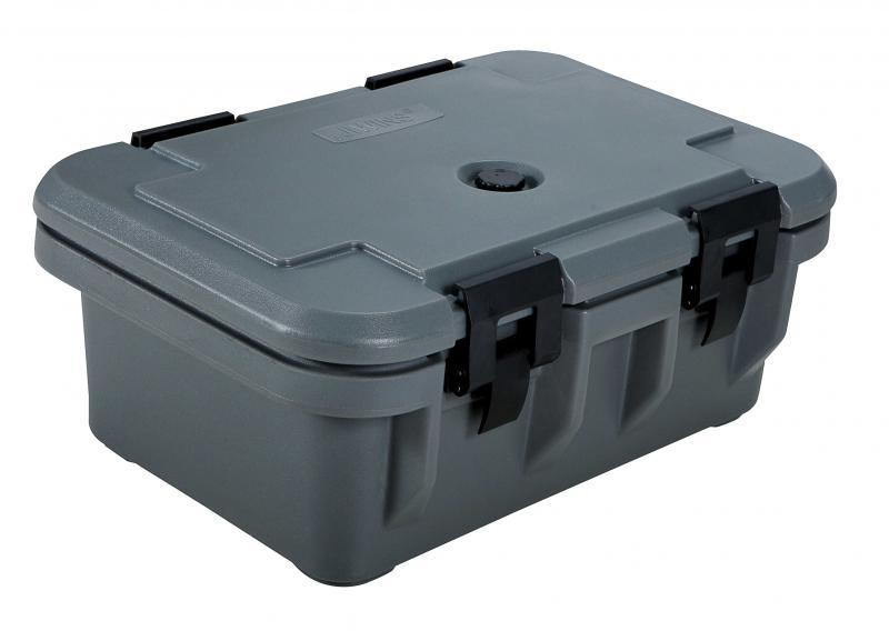 Omcan 80165 Gray Insulated Food Pan Carrier with 6" Depth