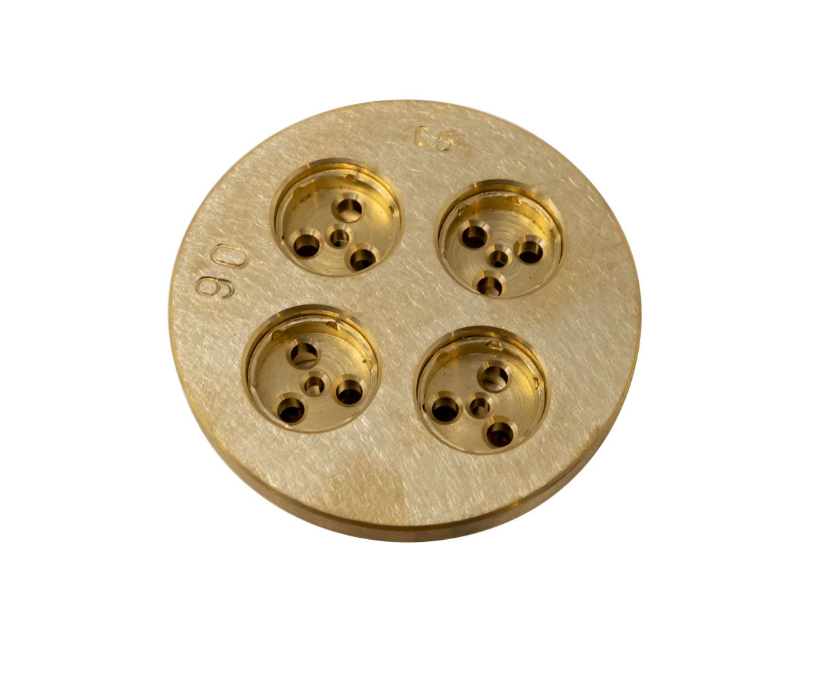 Omcan 13353 4.8 mm Pasta Die #90 Maccheroncini Rigati