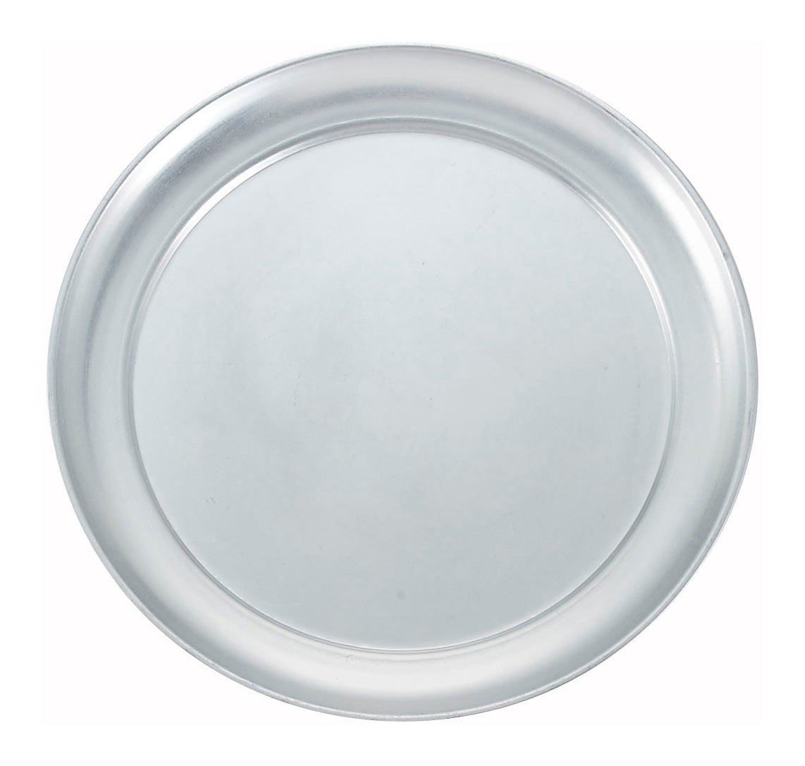Winco APZT-9 9" Aluminum Wide Rim Pizza Tray