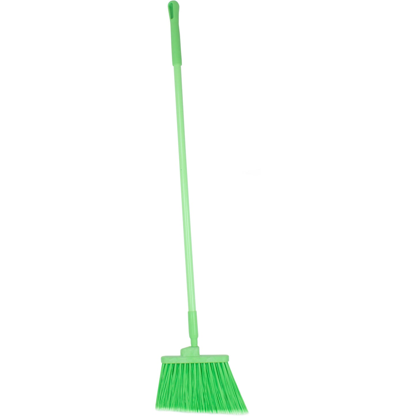 Carlisle 41082EC75 56" Lime Color Coded Duo-Sweep Flagged Angle Broom