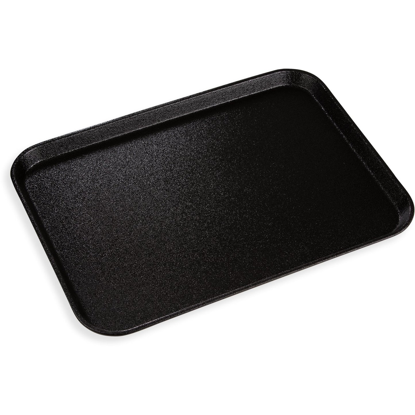 Carlisle 2216GR2Q004 22" x 16" Black Rectangle Griptite 2 Tray