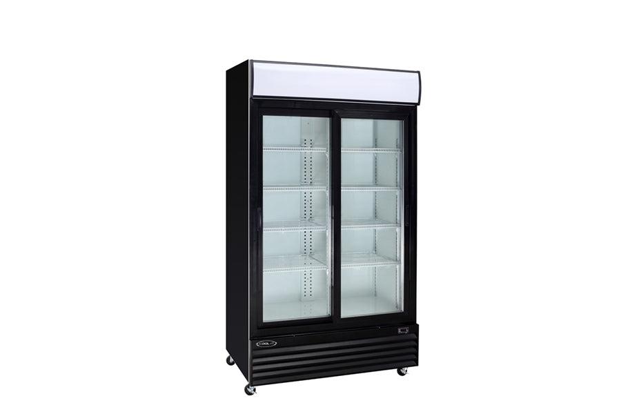 Kool-It KSM-36 45" Double Glass Door Merchandiser Refrigerator