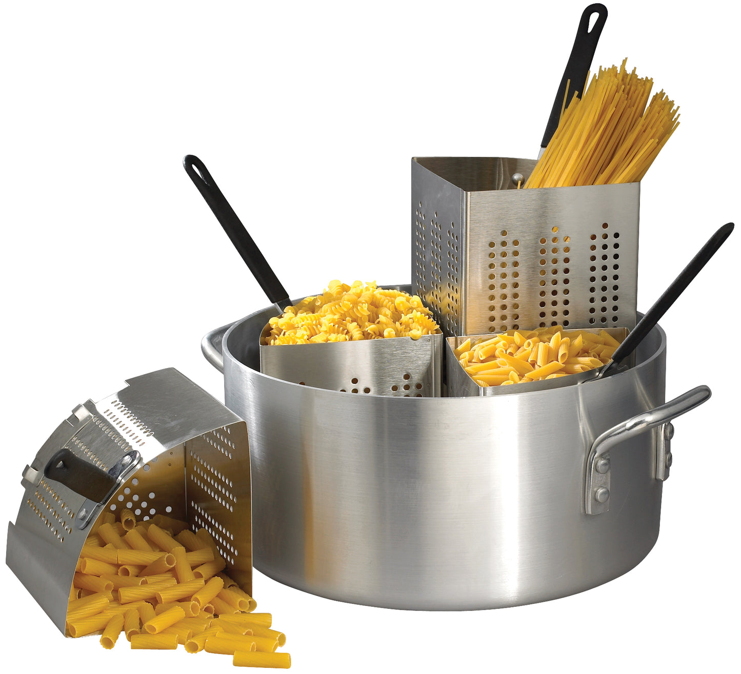 Winco APS-20 20 Qt. Aluminum Pasta Cooker