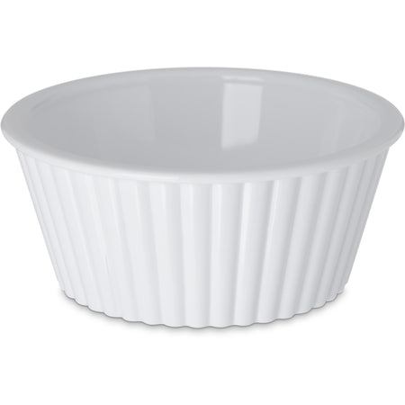 Carlisle 84502 4.5 oz White SAN Fluted Ramekin