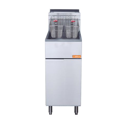 Brika BFR-50-LPG 50 lb Propane Four Tube Burner Gas Fryer