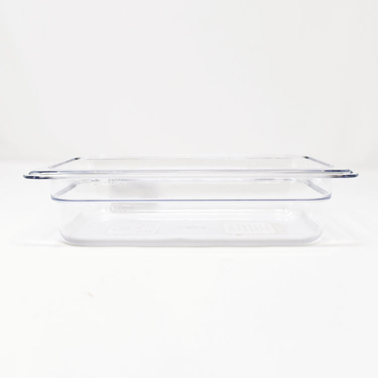 Omcan 80044 1/4 size Clear Polycarbonate Food Pan with 2 1/2" Deep