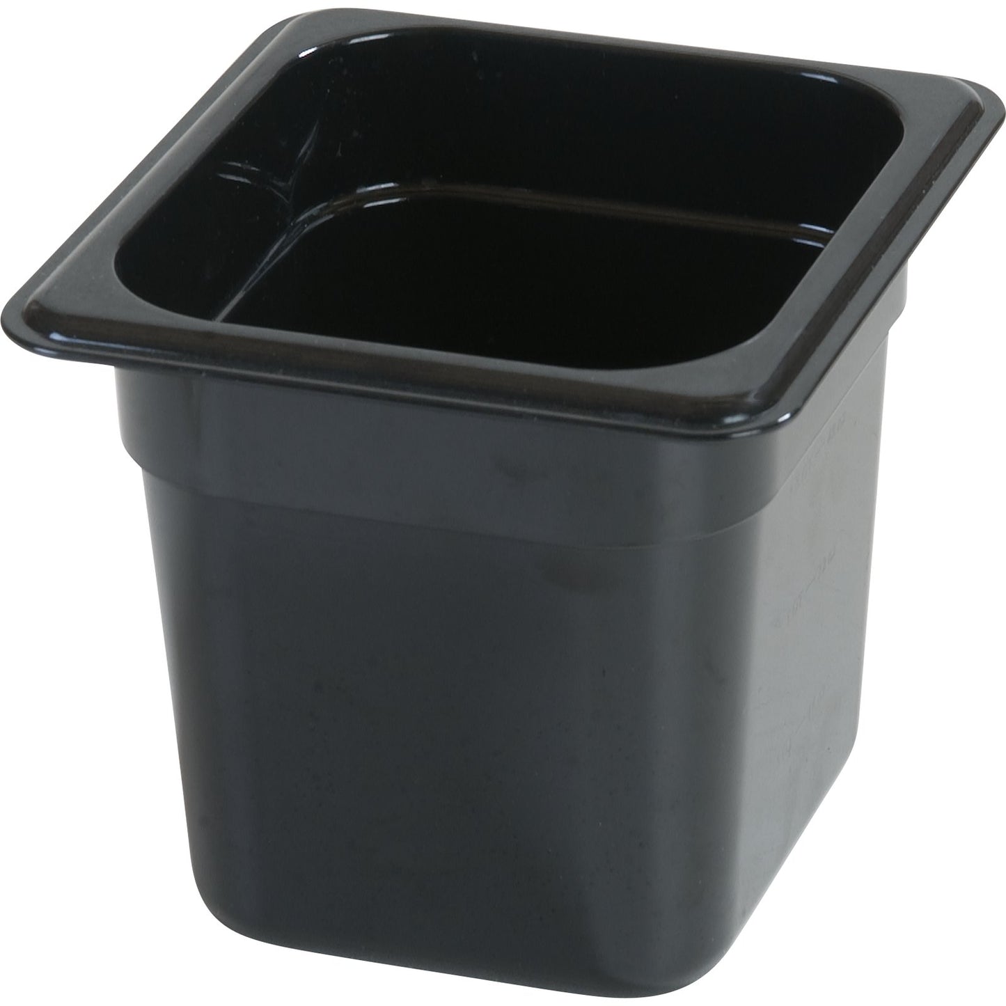 Carlisle 3088503 1/6 Size Black High Heat Plastic StorPlus Food Pan, 6" Deep