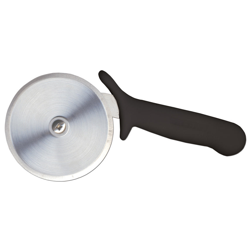Omcan 12806 4" Black Handle Stainless Steel R-Style Pizza Cutter