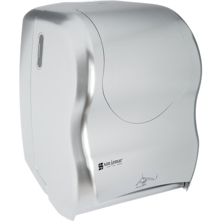 San Jamar T1470SS Summit Smart System with IQ Sensor Electronic Touchless Towel Dispenser, Stainless Steel - Stainless Steel