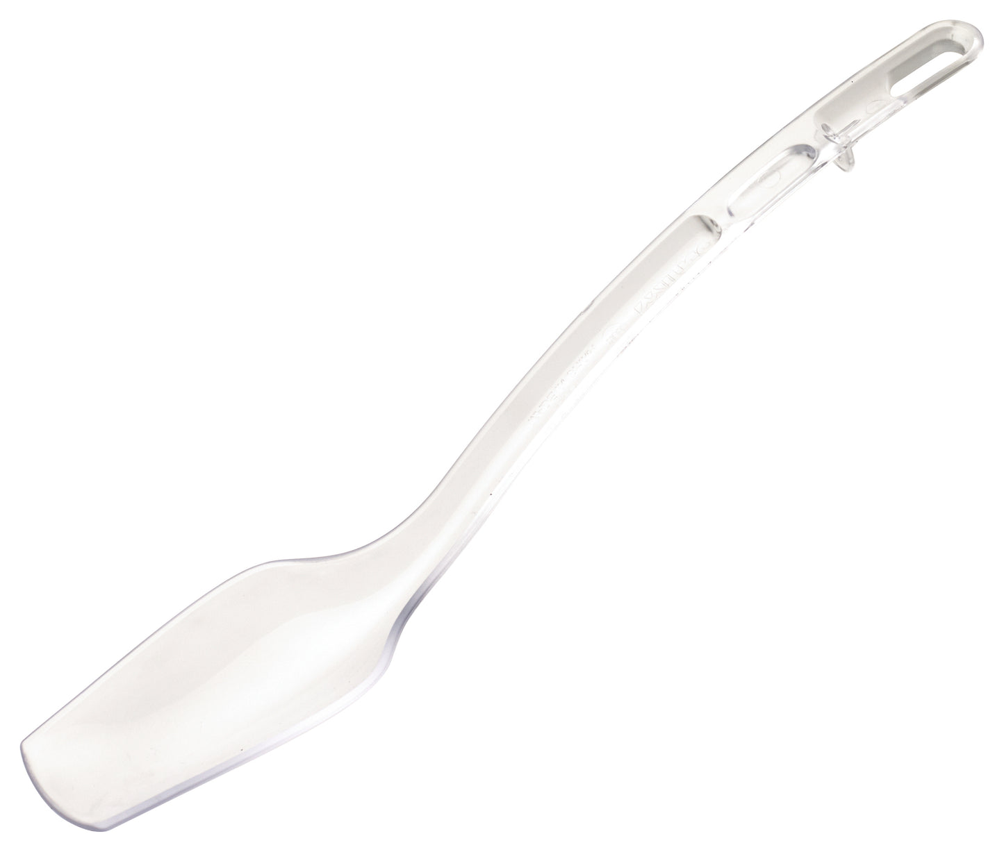 Winco CVBS-10C 3/4 oz. 10" Clear Curved Polycarbonate Buffet Spoon